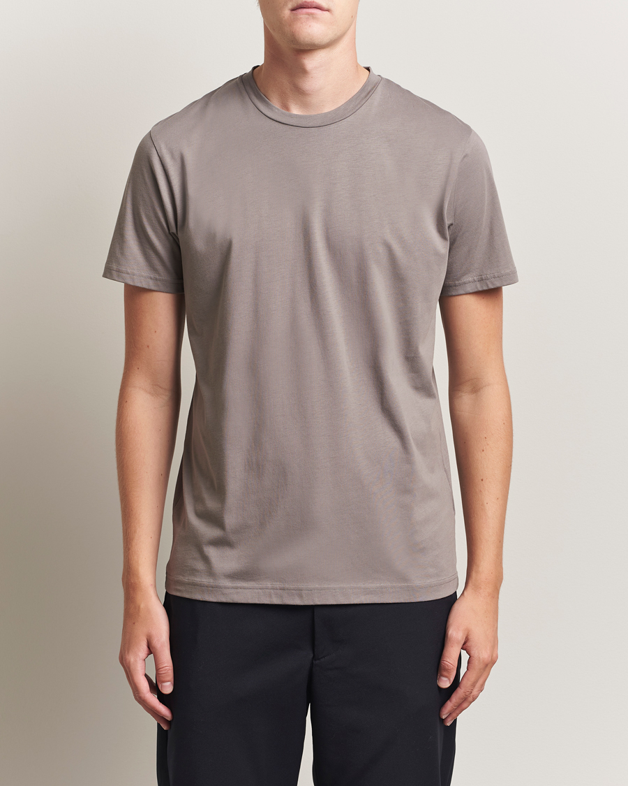 Sunspel Riviera Midweight T-Shirt Iron Grey