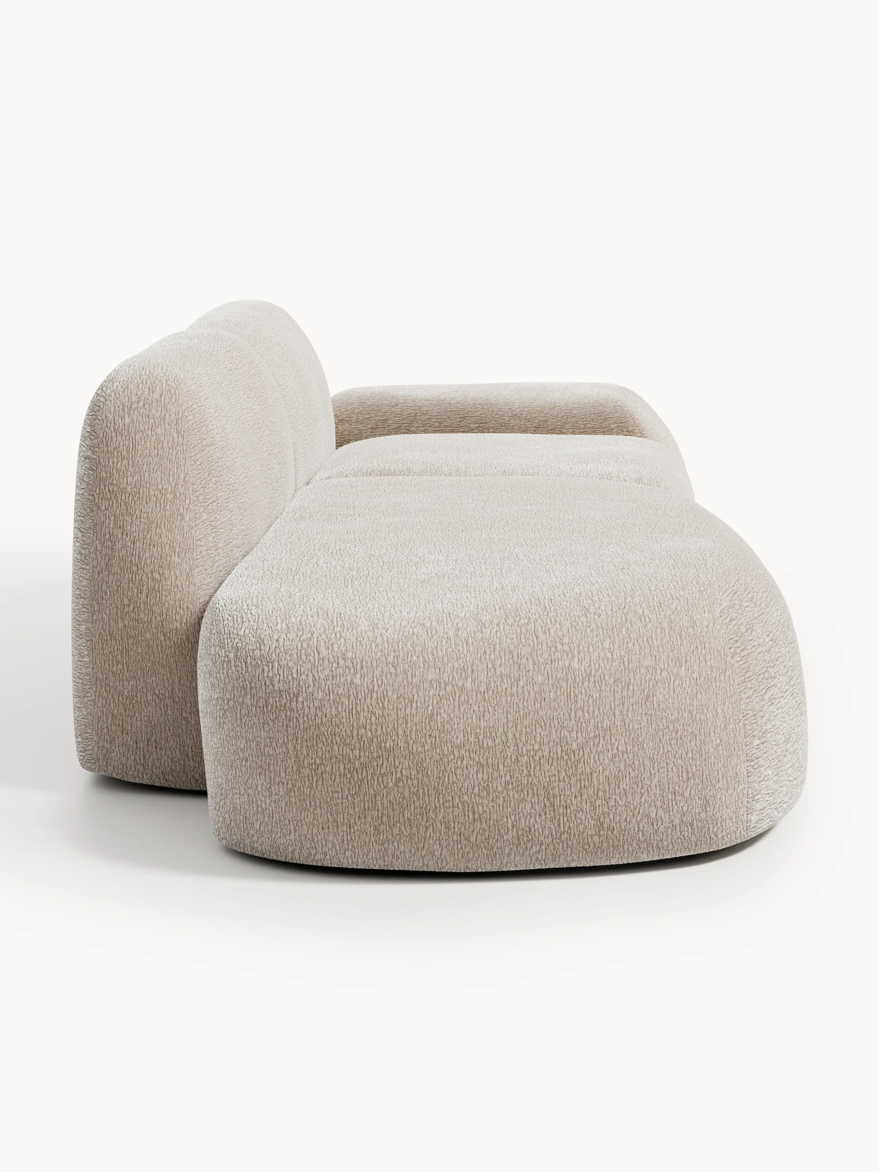 Modulaire teddy chaise longue Wolke (3-zits)