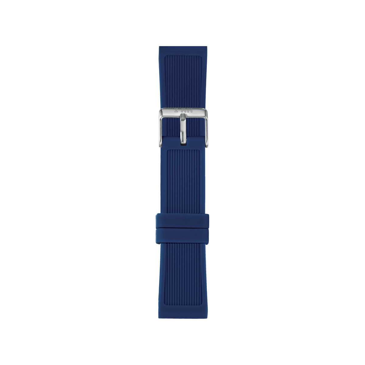 Bracelet de montre IAM large silicone bleu