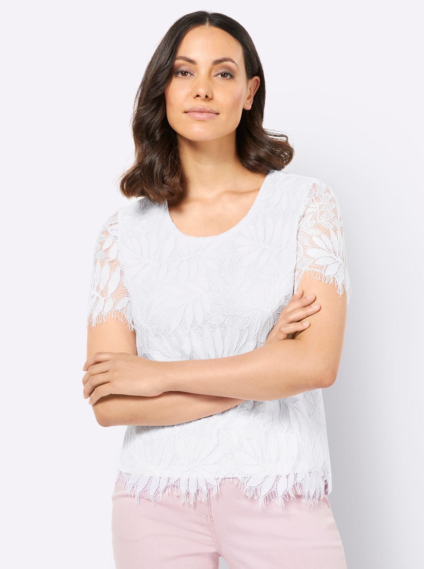 creation L Spitzenshirt »Shirt« 1 Stk. tlg.