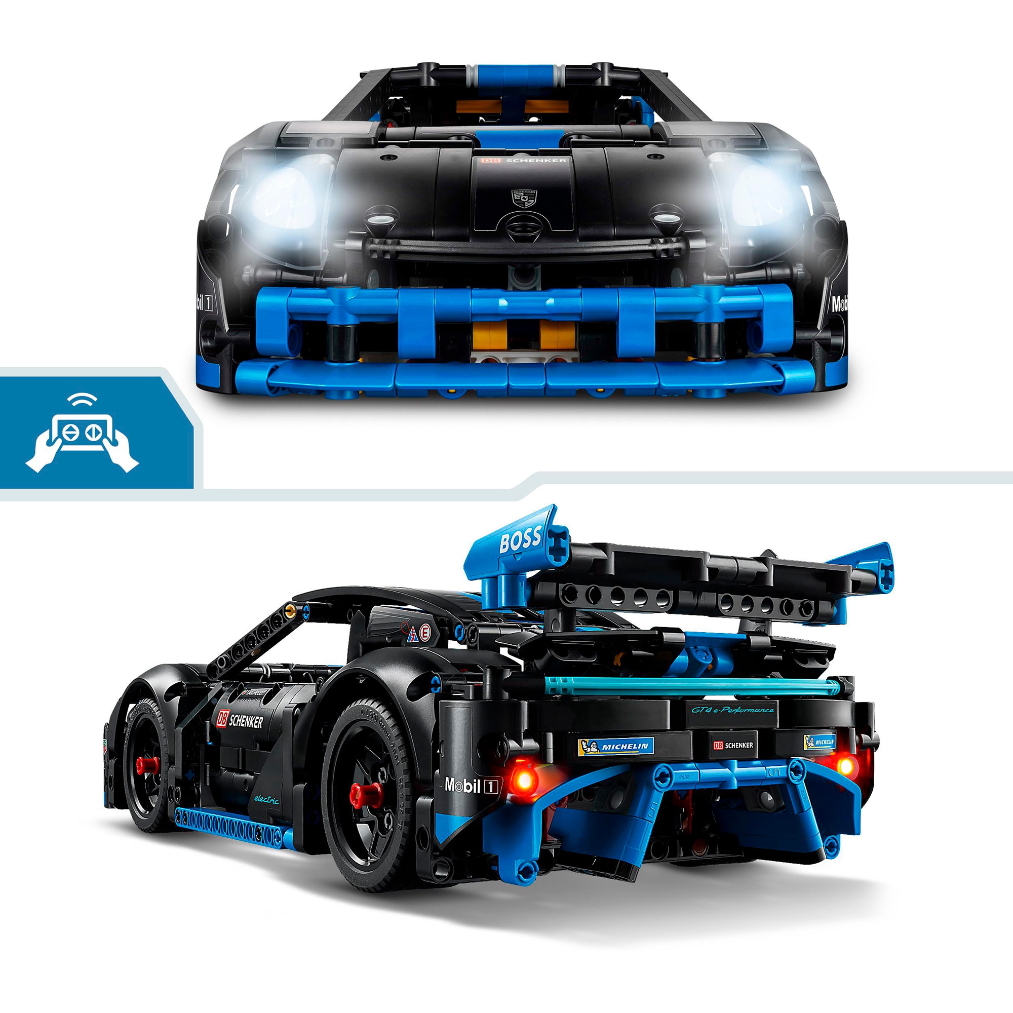 LEGO Konstruktionsspielzeug Technic Porsche GT4 e-Performance Rennwagen