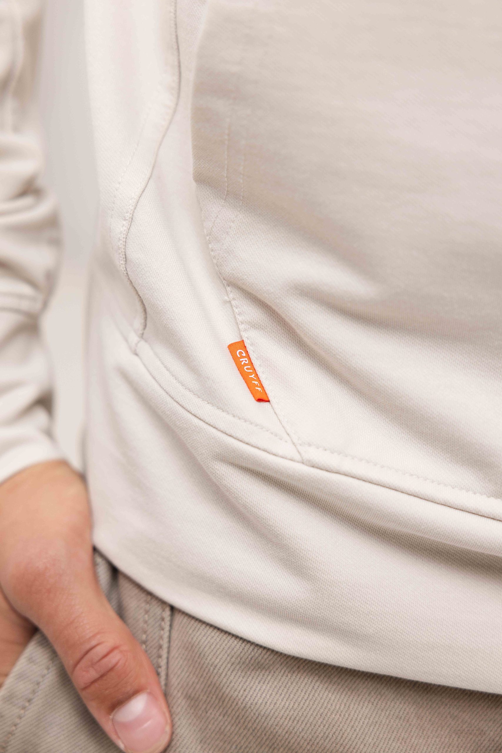 Cruyff Non Denim Hoodie Heren Sand