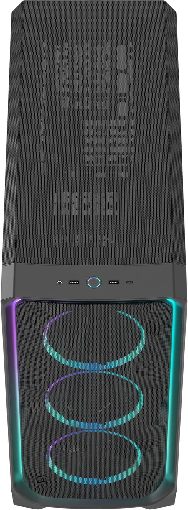 Fractal Design Meshify 3 XL Ambience Pro RGB PC kabinet (sort)