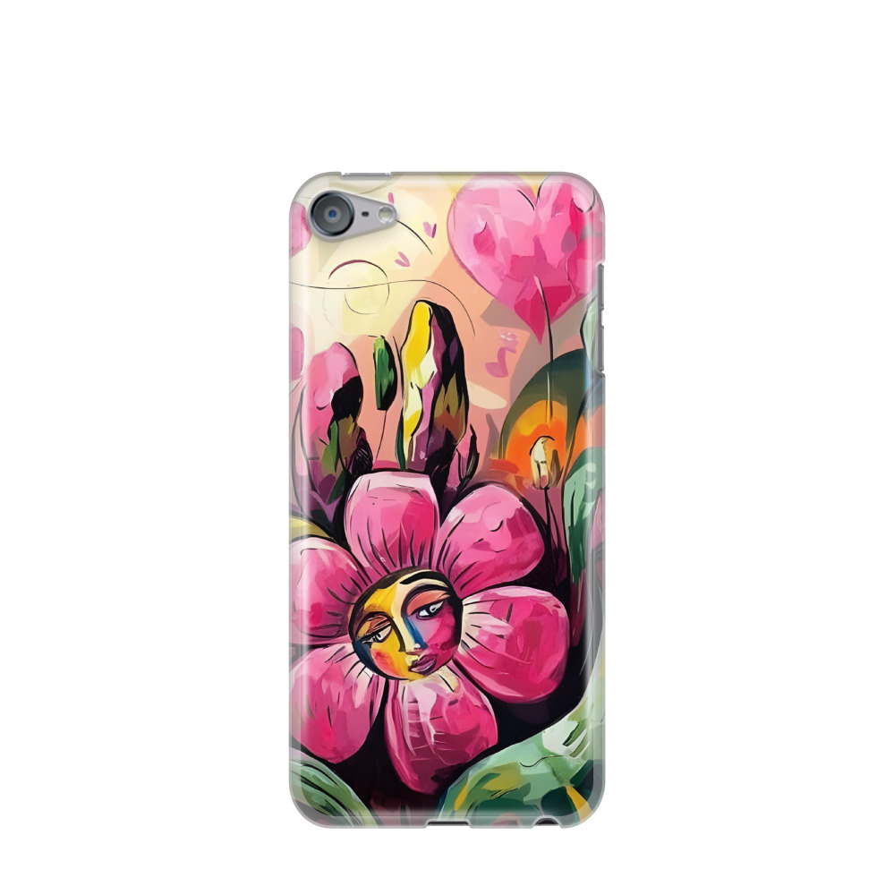 iPod Touch 7G Gummi Hülle Das Gesicht der Blume - Versch. Farben