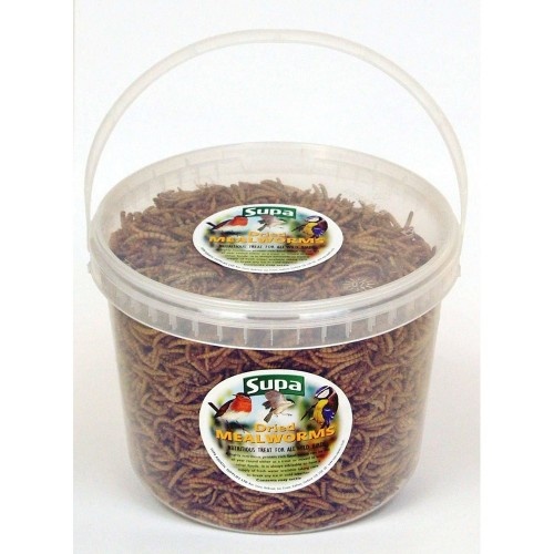 Minhocas liofilizadas Supa para pássaros, sabor natural