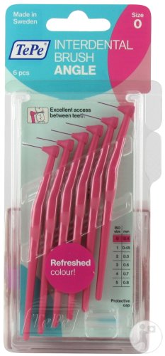 Tepe Angle Brossette Interdentaire Rose Taille 0 Pièces 6 (051074)