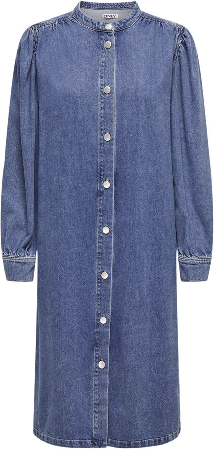 ONLY ONLBEATE L/S MIDI DRESS DNM Blå