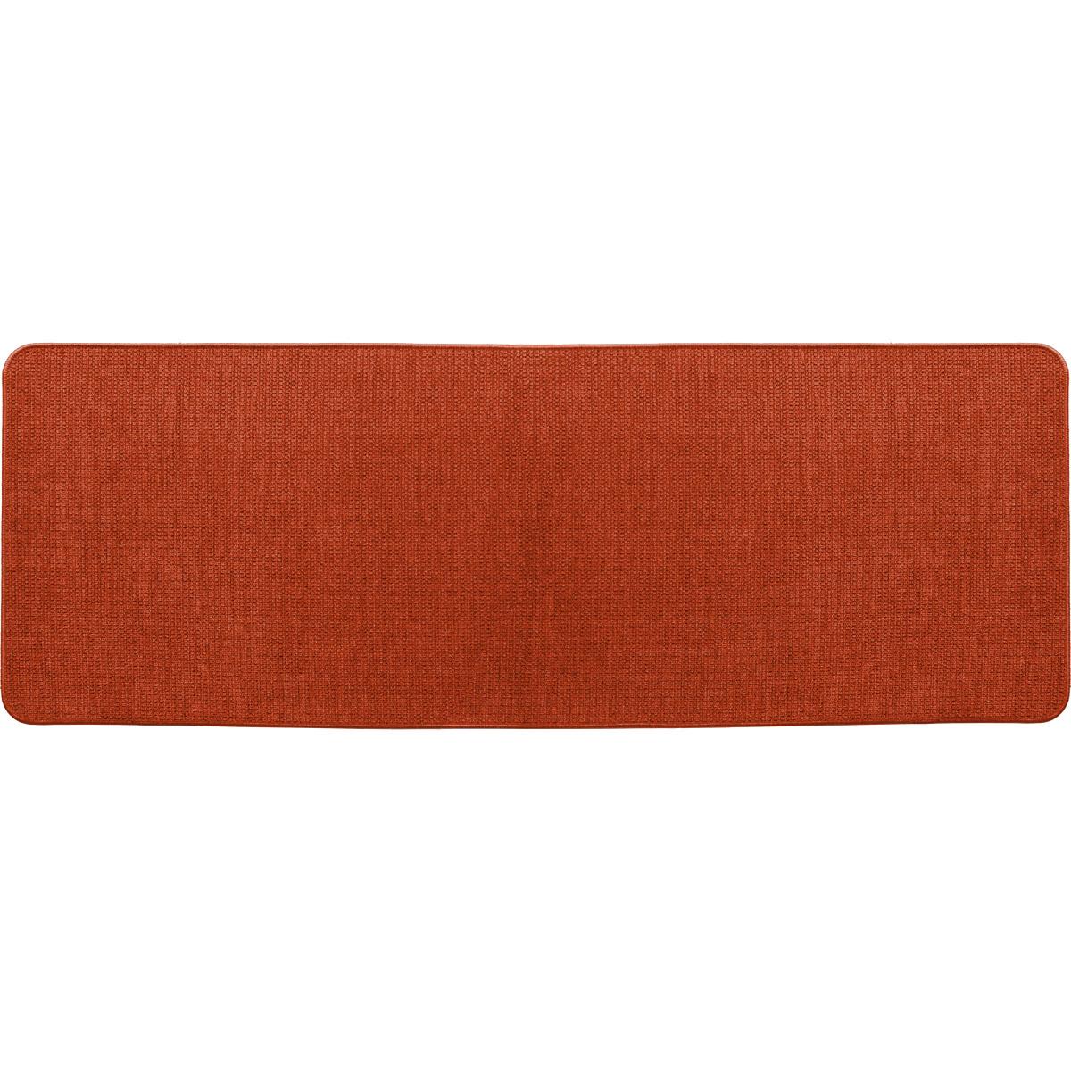 TAPIS HEXAGONE 45X120CM POLYESTER VELOURS TERRACOTTA