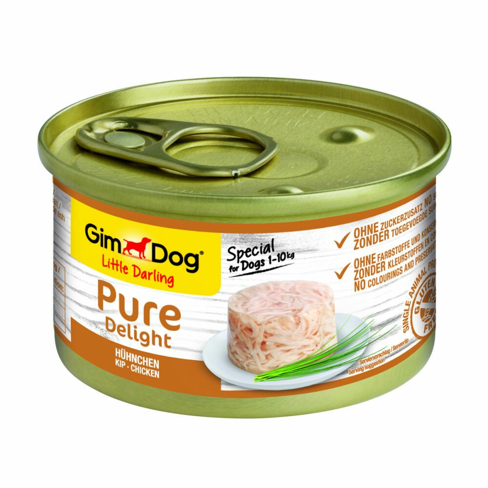 12x GimDog Little Darling Pure Delight Kip85 gr