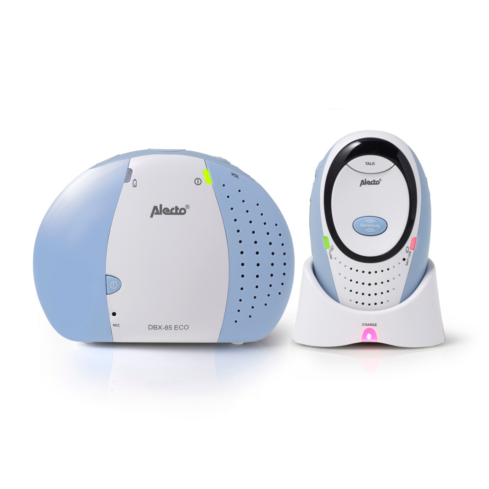Alecto DBX-85 ECO - Audio DECT Babyphone - Gegensprechfunktion -Nachtlicht