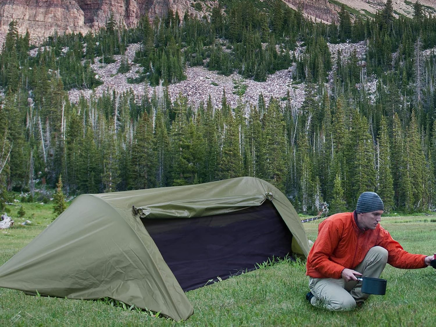 Hikr 1 persoons hangmat tent - Green