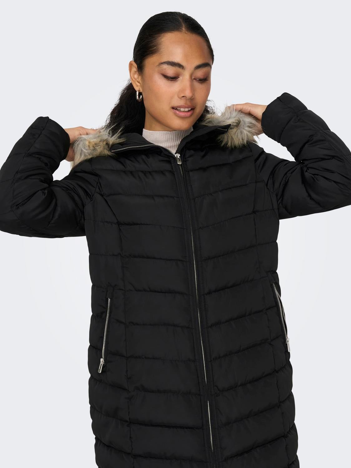 ONLNEWELLAN Steppmantel Black