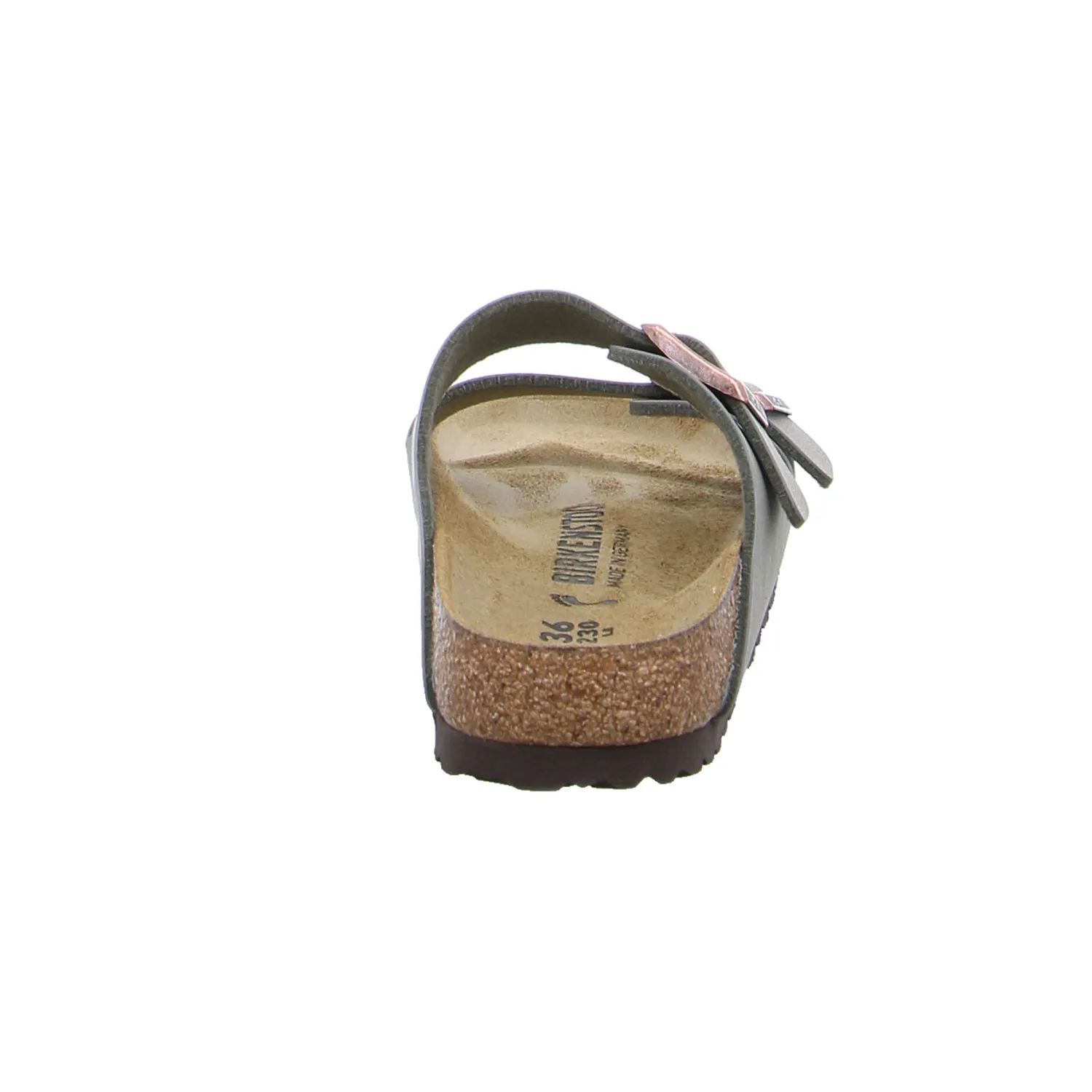 BIRKENSTOCK Bio-Fussbett Taupe Lederimitat
