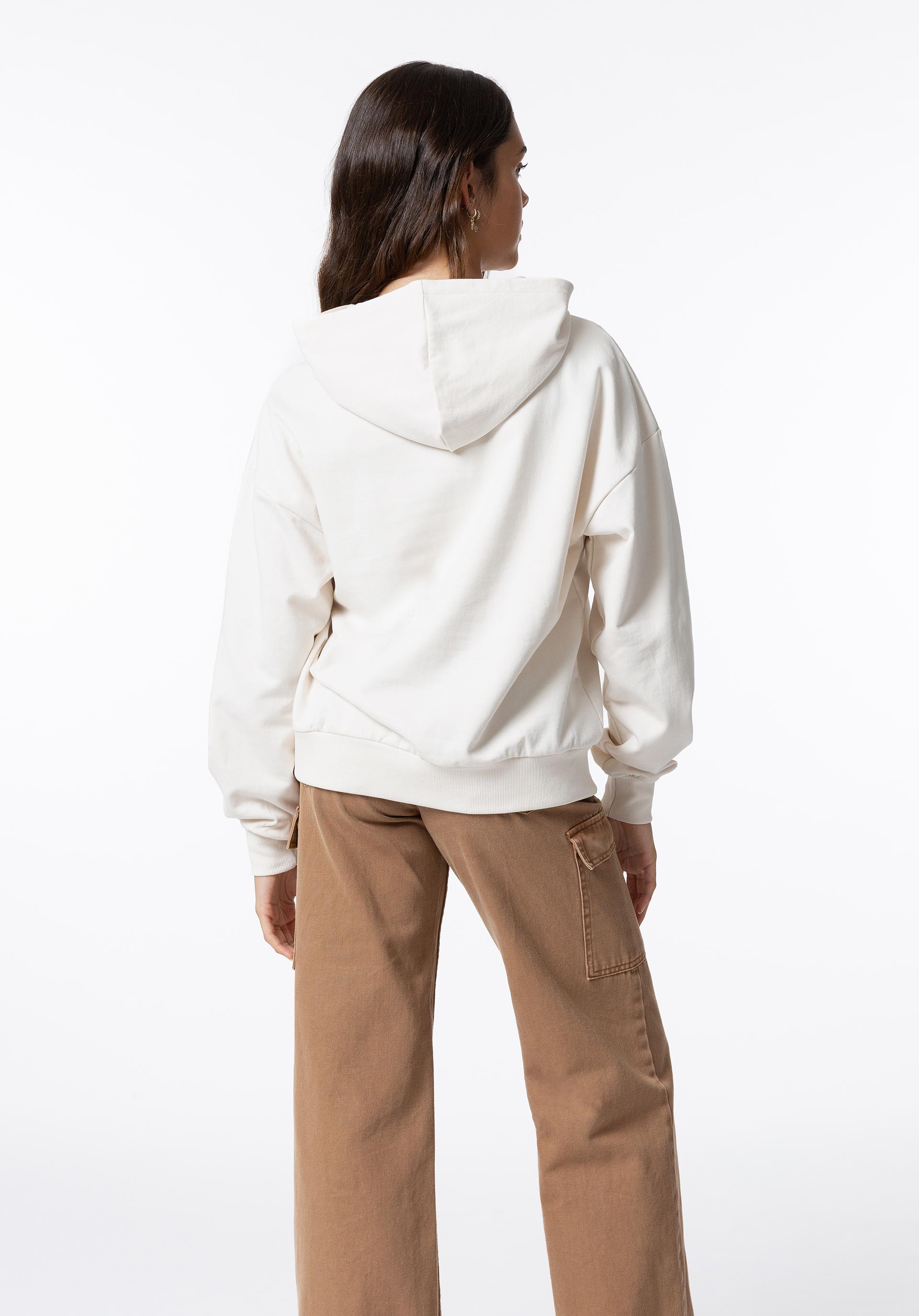 Hoodie com Bordado Frontal