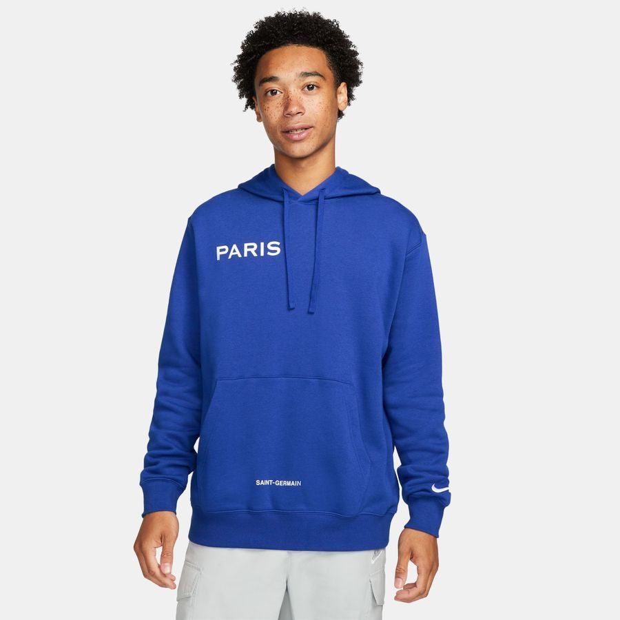 Paris Saint-Germain Sweat à Capuche NSW Club - Bleu Royal/Blanc
