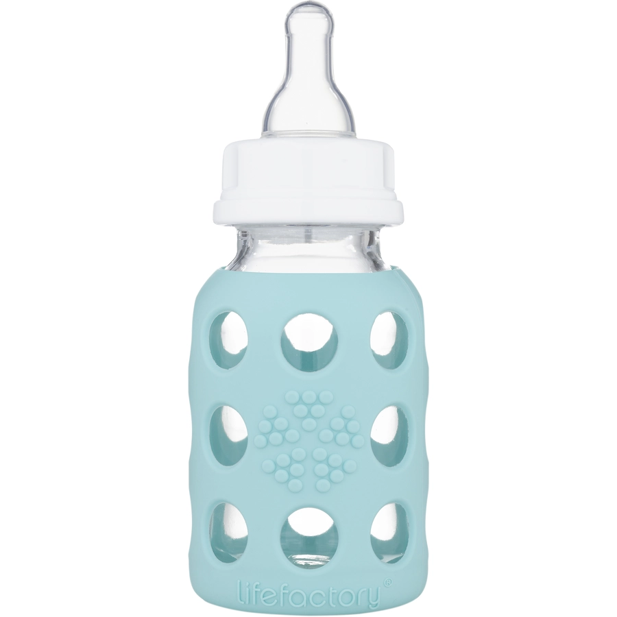 lifefactory Babyflasche aus Glas in mint 120ml