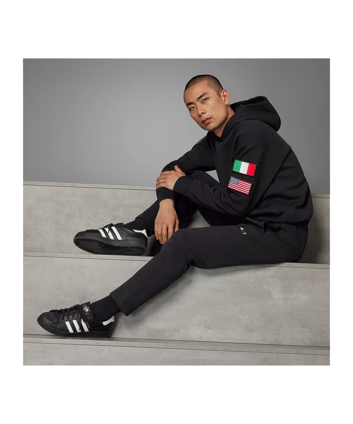 adidas Juventus Turin NASA Trainingshose Schwarz
