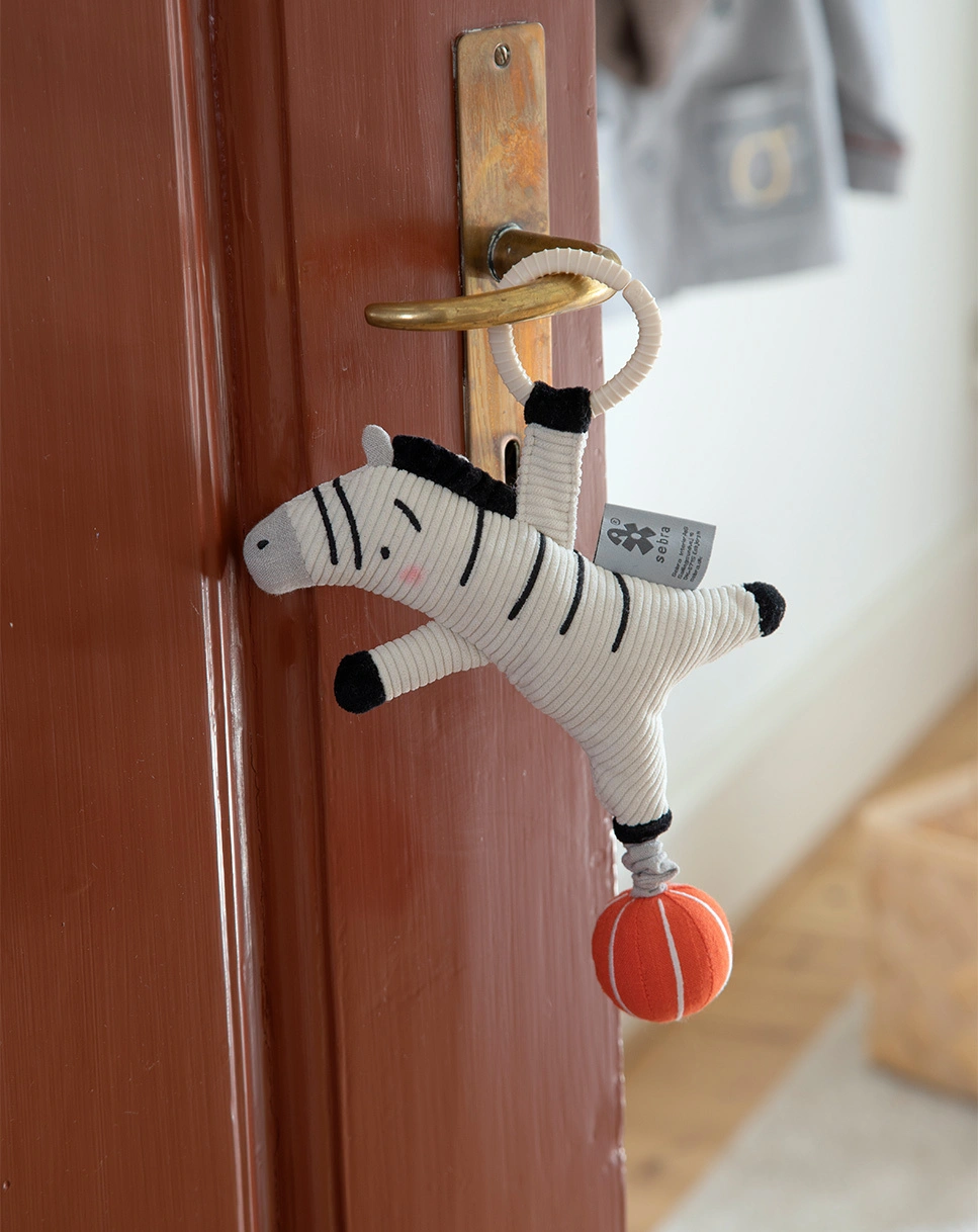 Spieluhr ZEBRA in schwarz/weiß