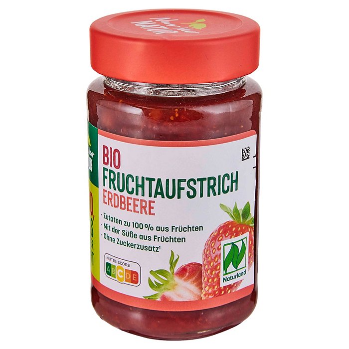 NUR NUR NATUR Bio-Fruchtaufstrich 250 g, Erdbeere