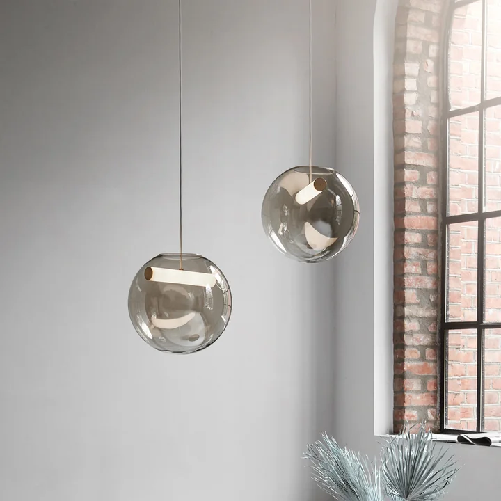 Northern - Reveal LED-Pendelleuchte large, grau