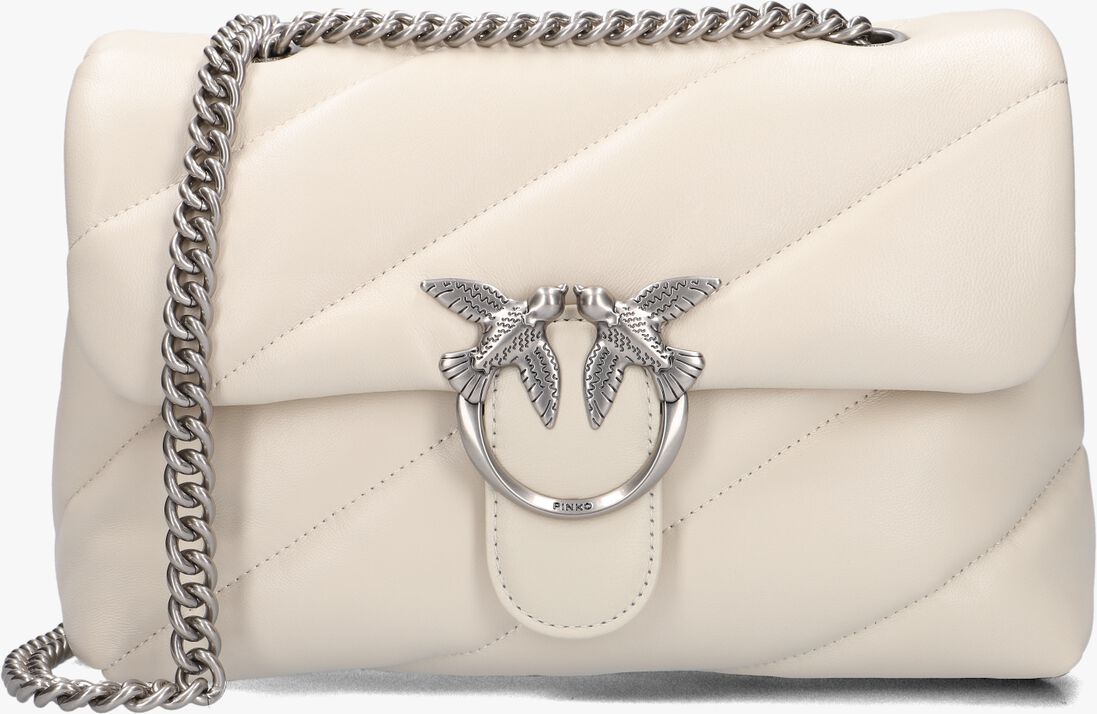 witte pinko schoudertas love puff classic