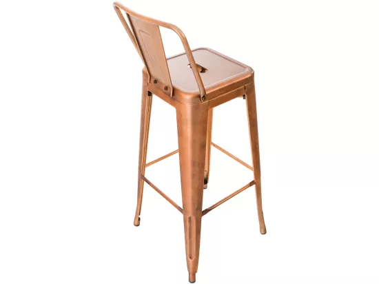 Lot de 2 tabourets métal cuivre 44 x 43 x 96 cm 10_0001008