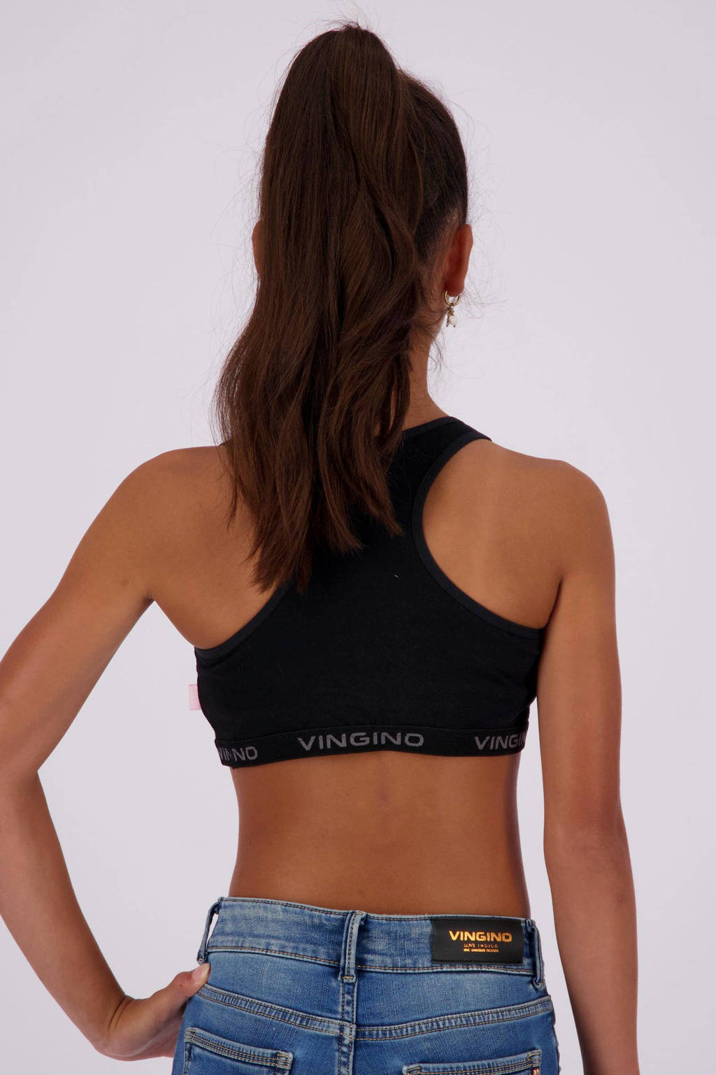 bh top - set van 2 zwart/wit