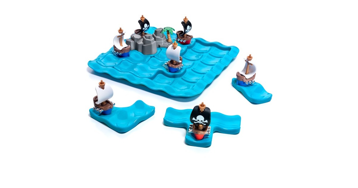 SmartGamesPirates Crossfire Denkspel  (Nederlands, 1 speler, Vanaf 7 jaar, 80 opdrachten)