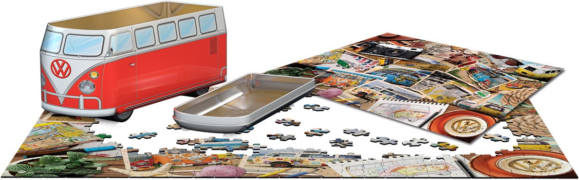 Eurographics - Puzzle Road Trip in VW Bus tinbox - 550 pieces