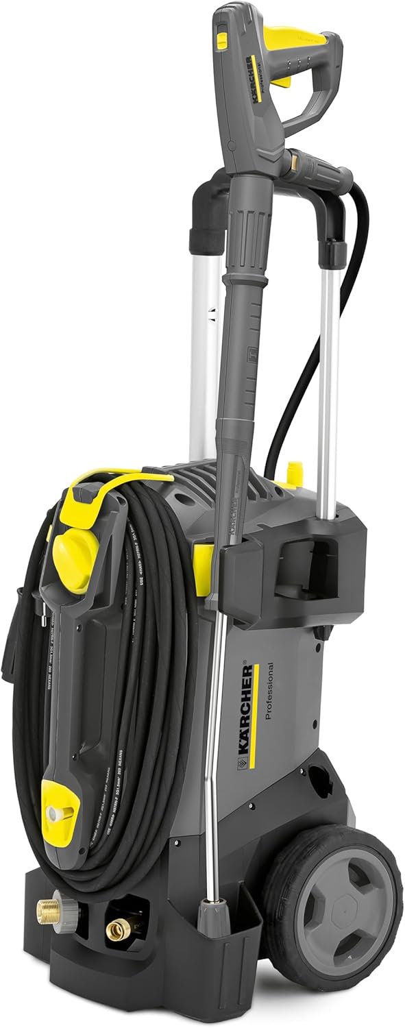 Kärcher Hochdruckreiniger HD 5/15 C Plus, Arbeitsdruck: 150 bar, max. Druck: 200 bar, Durchflussmenge: 500 l/h, Easy!Force Handspritzpistole, HD-Schlauch, Strahlrohr, Dreckfräser, Druckabschaltung