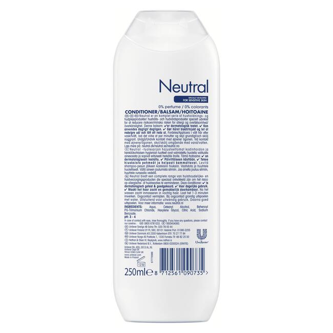 Neutral Parfumvrij Conditioner 250 ML