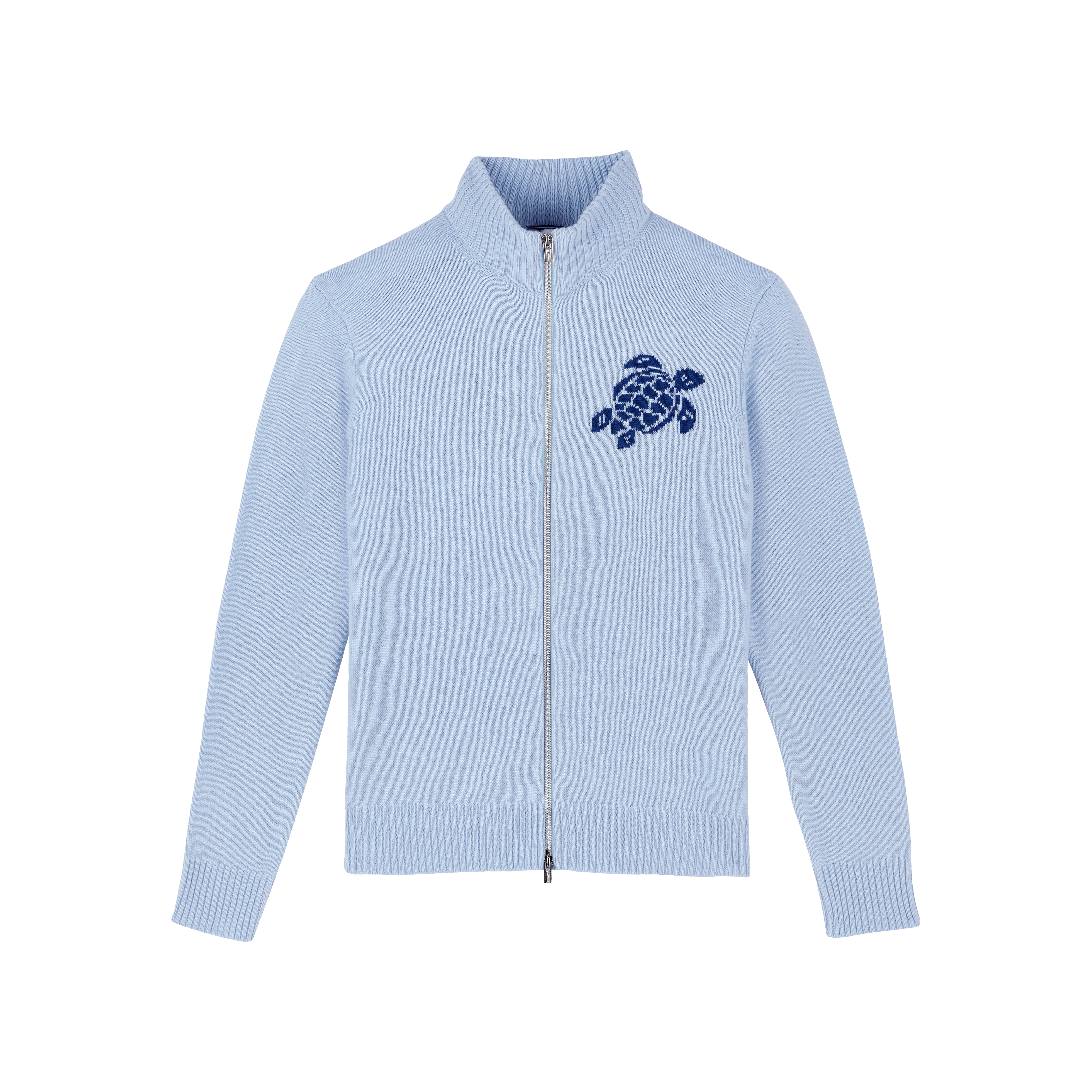 Cardigan en Laine et Cachemire Homme à Fermeture Zippée