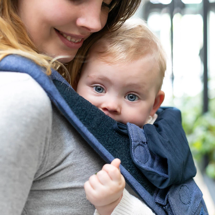 Hoppediz Babytrage Bondolino blau-melange