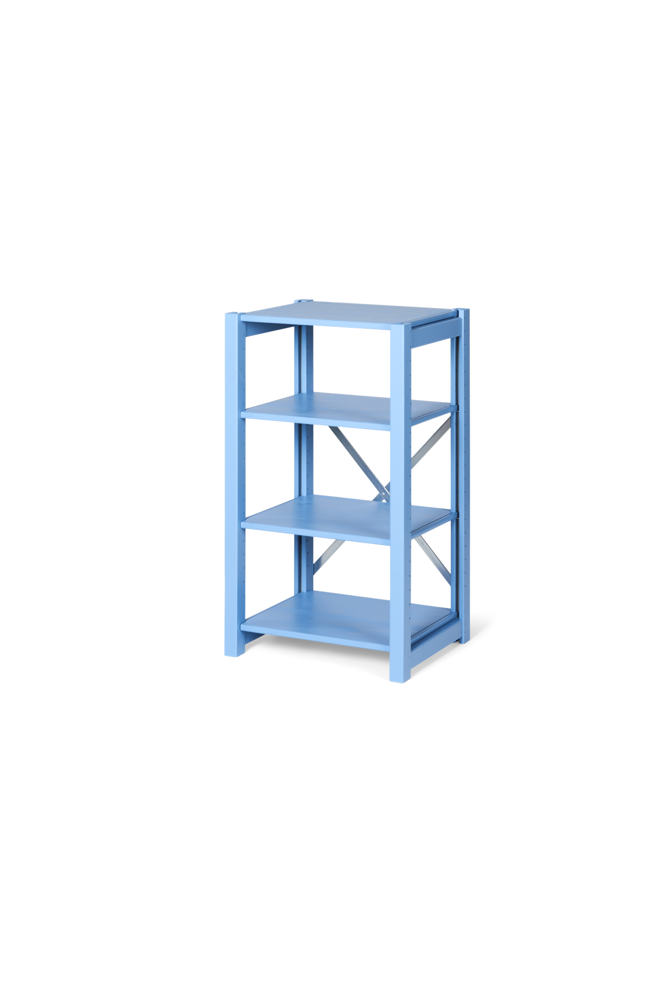 Reol | Fyrretræ. 45,8 x 38,6 x 79,7 cm. | Smokey Blue | abc classic