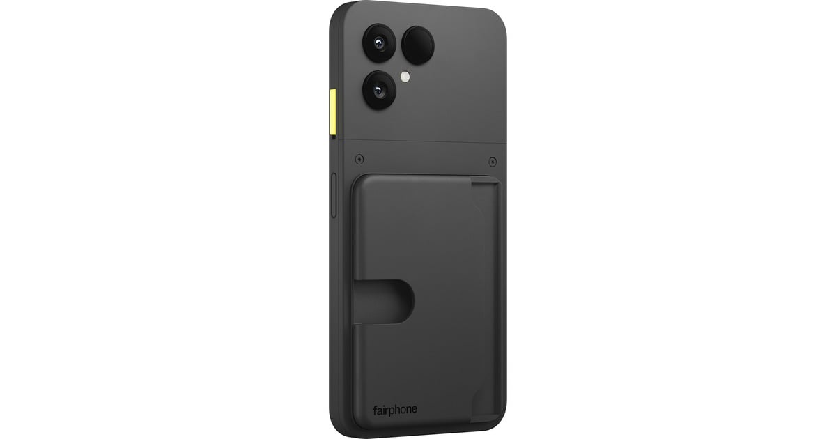 Fairphone(Gen. 6) Pashouder kaarthouder  (Zwart)