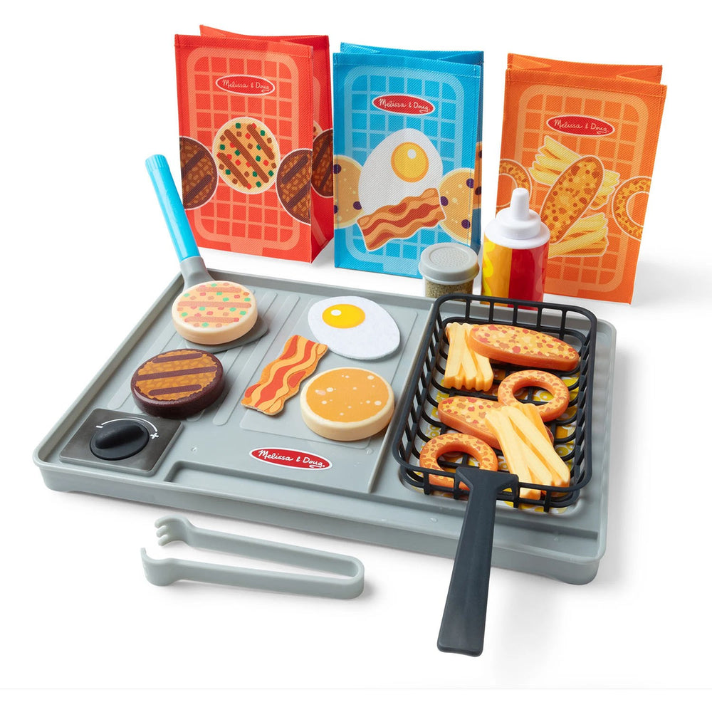Køb Melissa & Doug Multifarvet Legesæt - Water Wow! Flip & Fry: Grill-Sæt