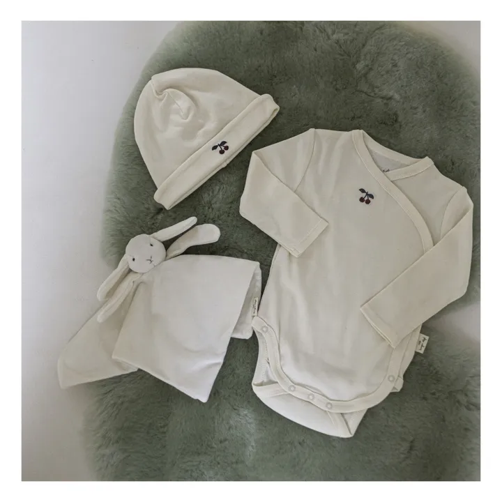 Konges Sløjd Ensemble Naissance en Coton Bio Cerise x Smallable | Ecru