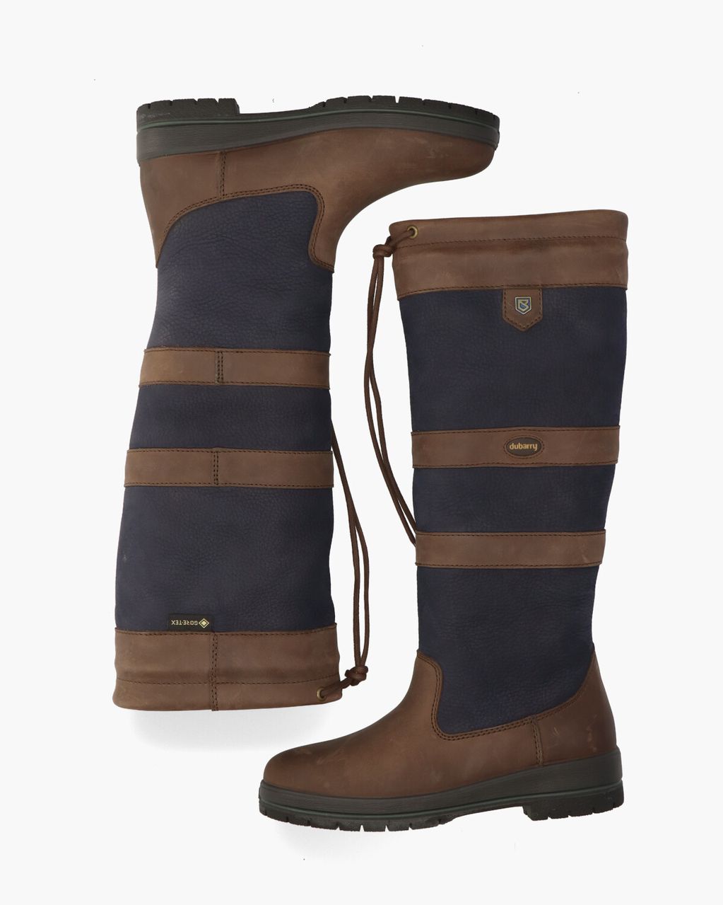 Dubarry Galway Donkerblauw/Bruin Dames Outdoorboots