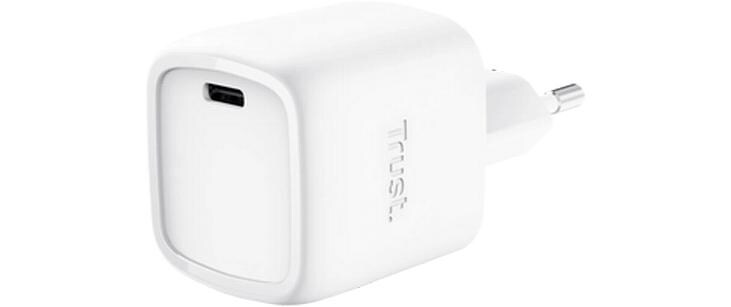 USB-Wandladegerät Maxo USB-C-GaN 30 W WeissKompaktes USB-C-GaN-Ladegerät mit 30 W Power Delivery