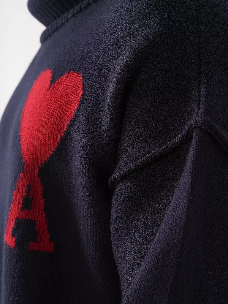 AMI PARIS Rollkragenpullover blau