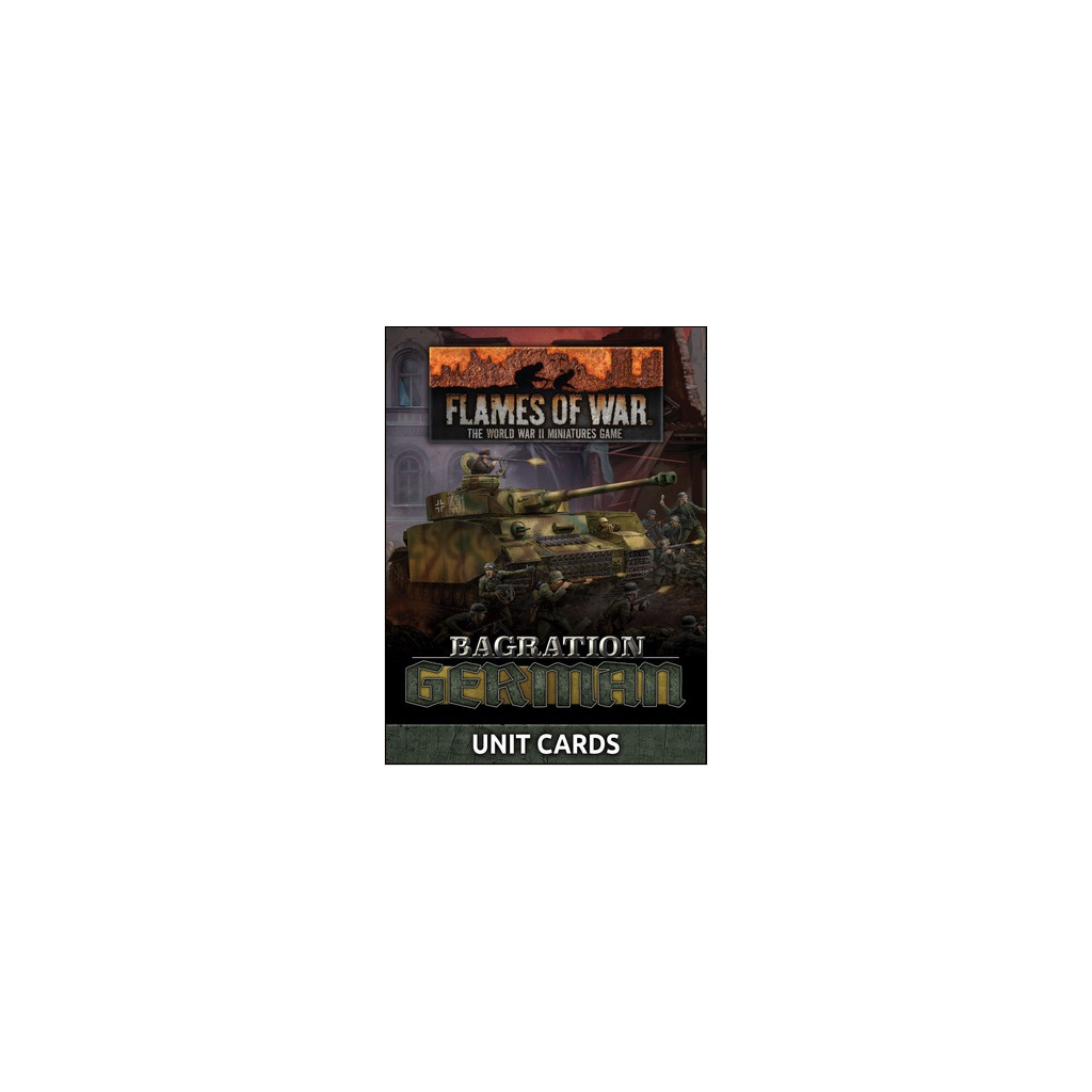 Flames of War - Bagration: German Unit Cards