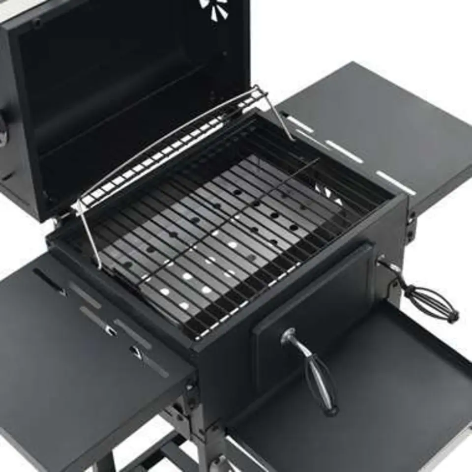 vidaXL - Barbecue - Zwart - Staal