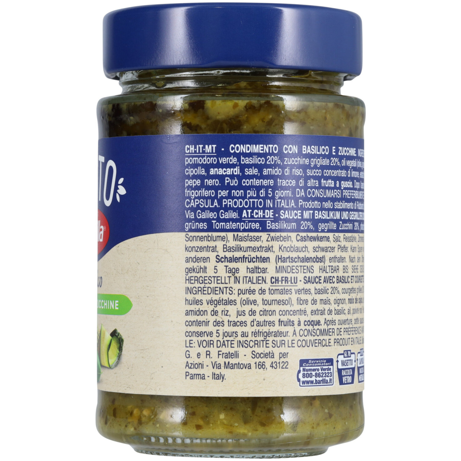 Barilla Pesto Rustico Basil & Zucchini