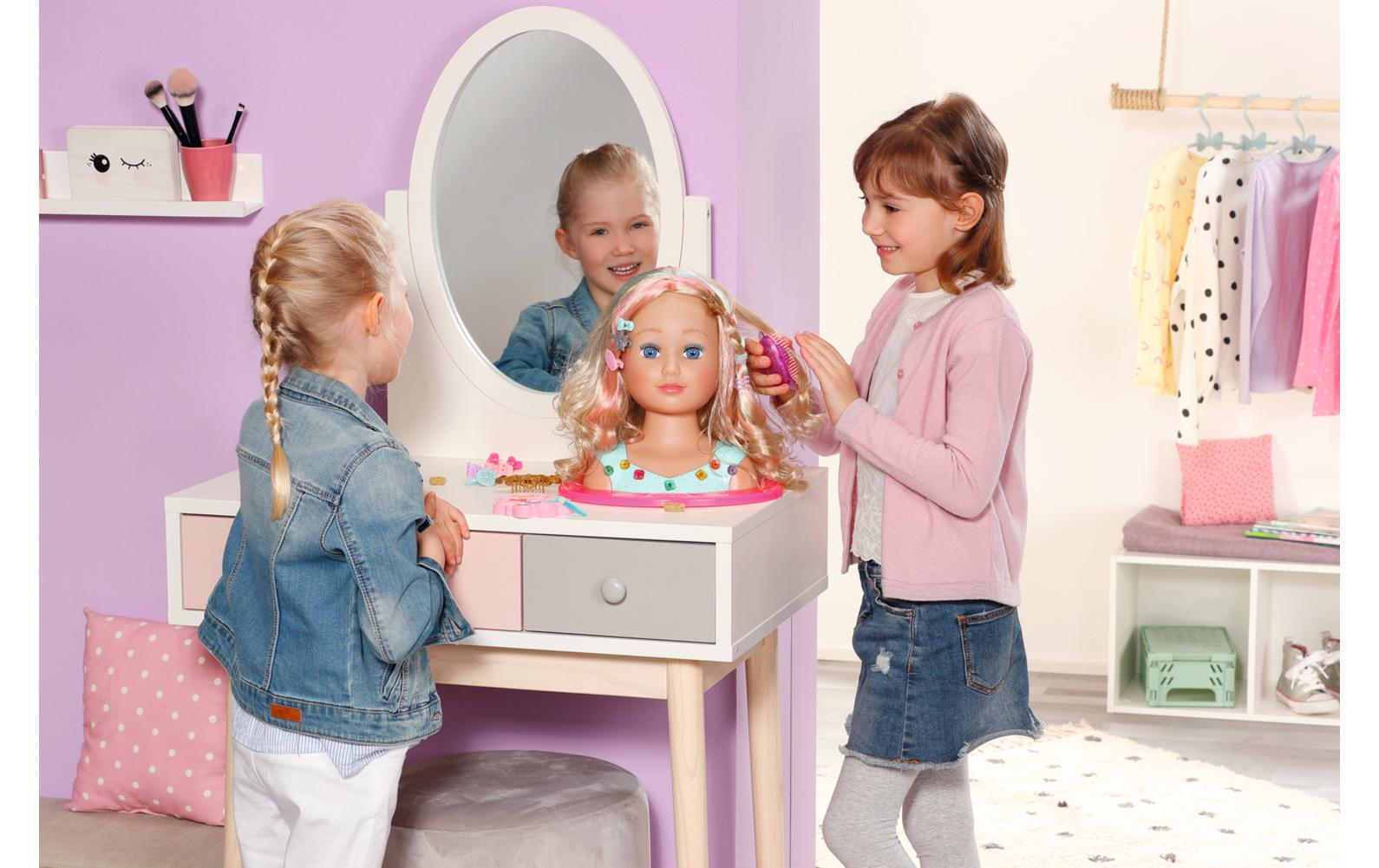 Puppe Sister Styling Head 27 cmFrisier- und Schminkkopf mit 33 Accessoires für angehende Mini-Stylisten