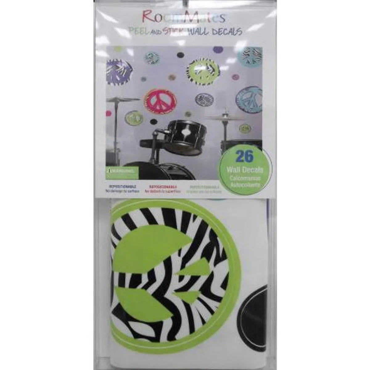 TheDecoFactory Peace and Love - Stickers déco