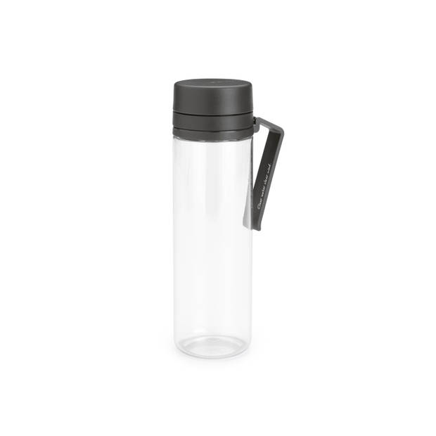 Brabantia Make & Take waterfles met zeef 0,5 liter - Dark Grey