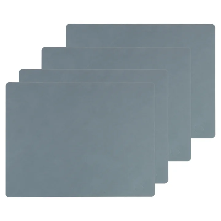 Lind DNA - Tischset Square L, 35 x 45 cm, Nupo hellblau (4er-Set)