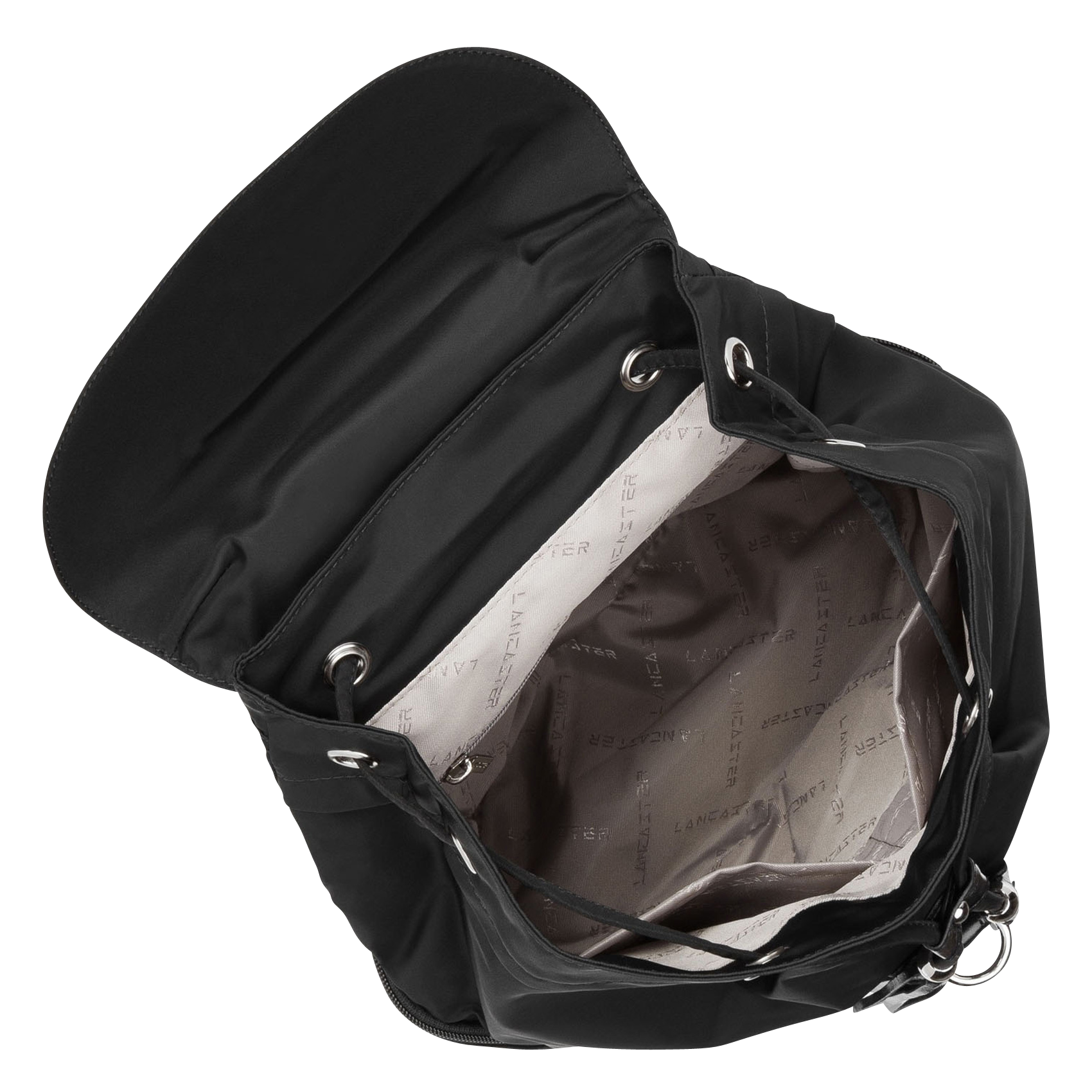 Sac à dos à rabat| Noir