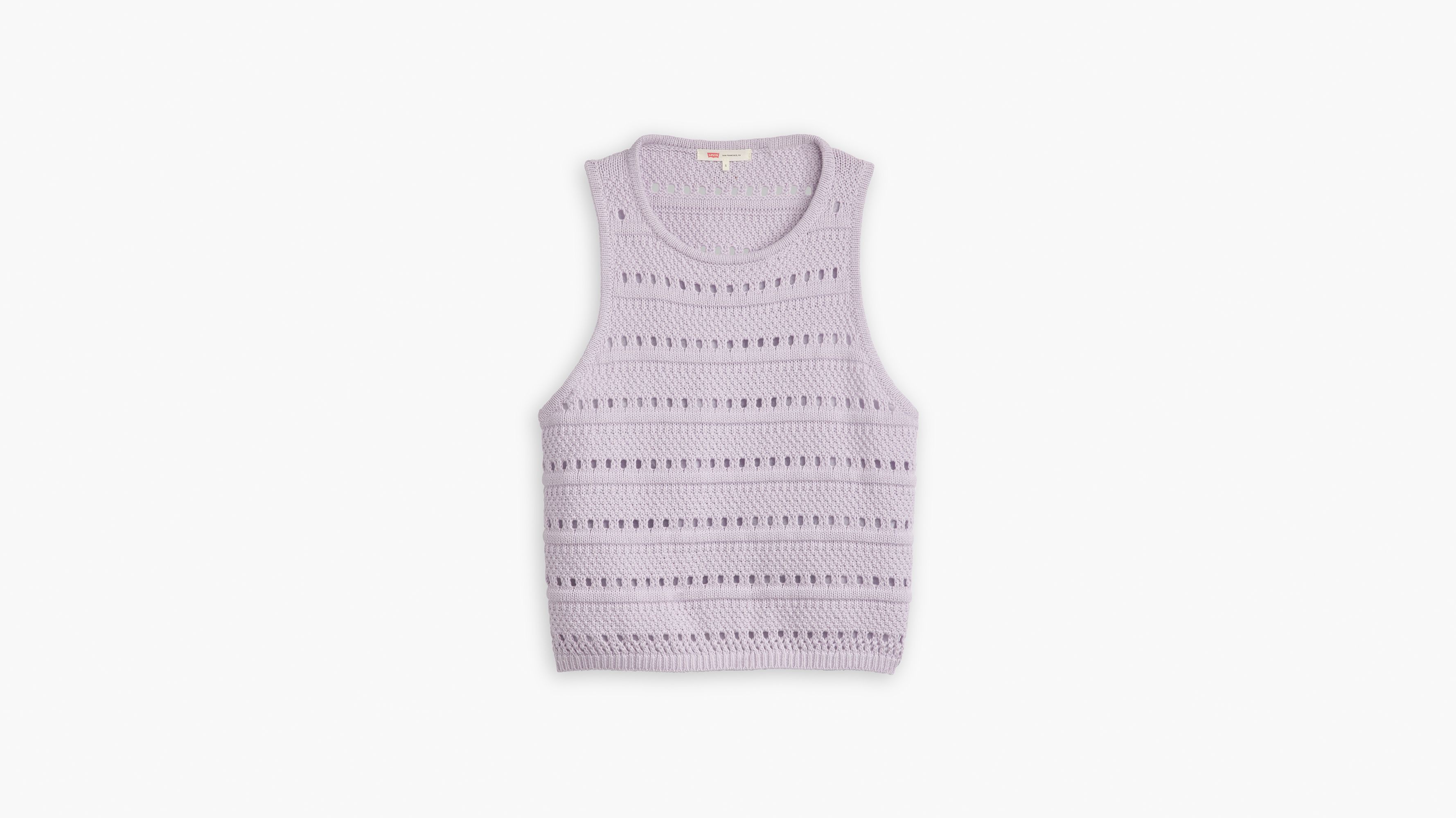 Débardeur maille crochetée Superbloom - Lavender Blue - Bleu