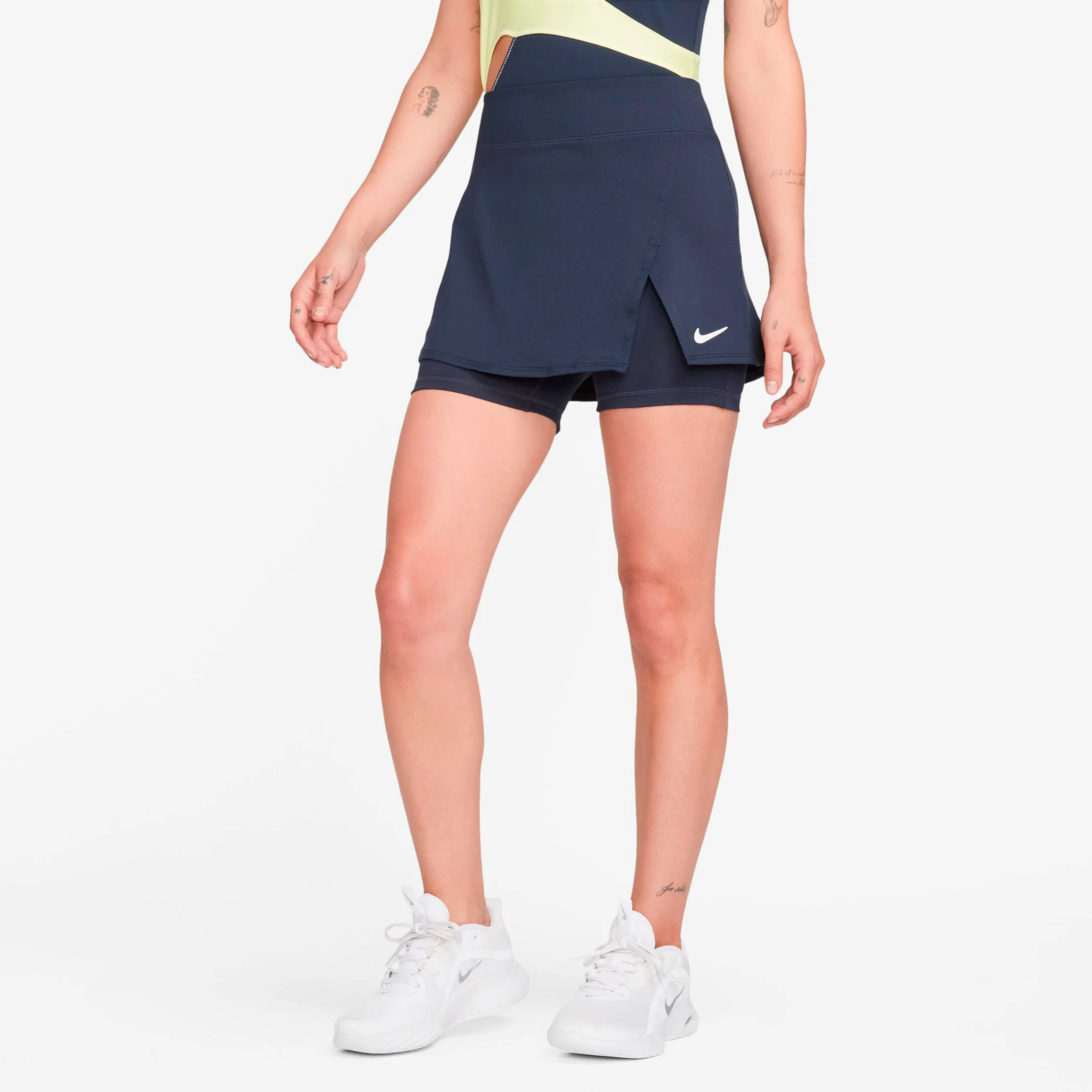 Nike Court Victory Dri-Fit Straight Jupe Femmes - Bleu Foncé